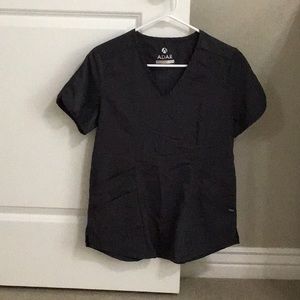 Charcoal grey jogger scrub set